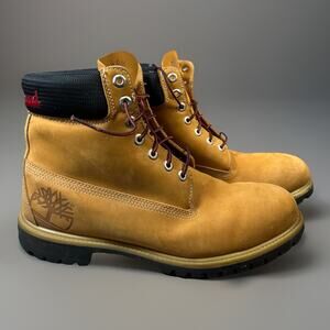 Timberland Men’s 6” Premium Wheat Nubuck Boots 6060A Size 12M – Classic Icon